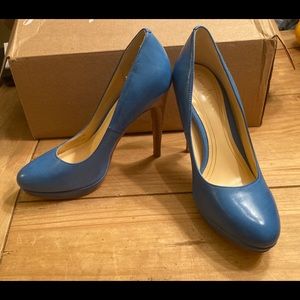 Blue Cole Haan pumps. Never worn